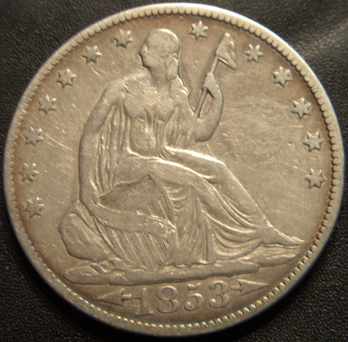 1853 Half Dollar - Arrows & Rays Fine