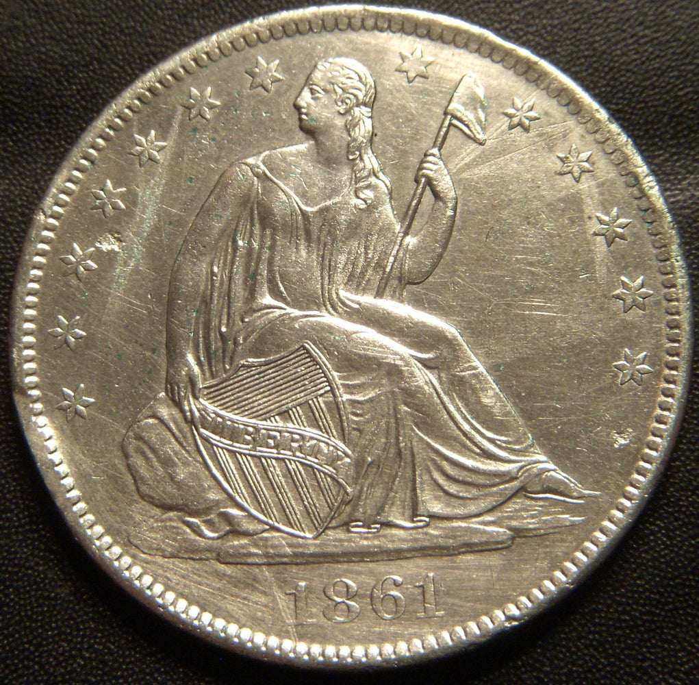 1861-O Half Dollar - AU Details