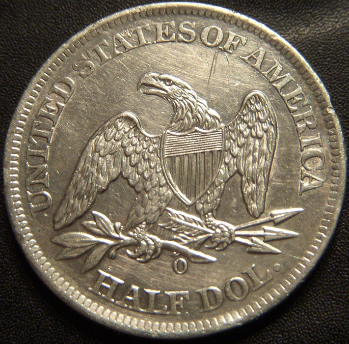1861-O Half Dollar - AU Details