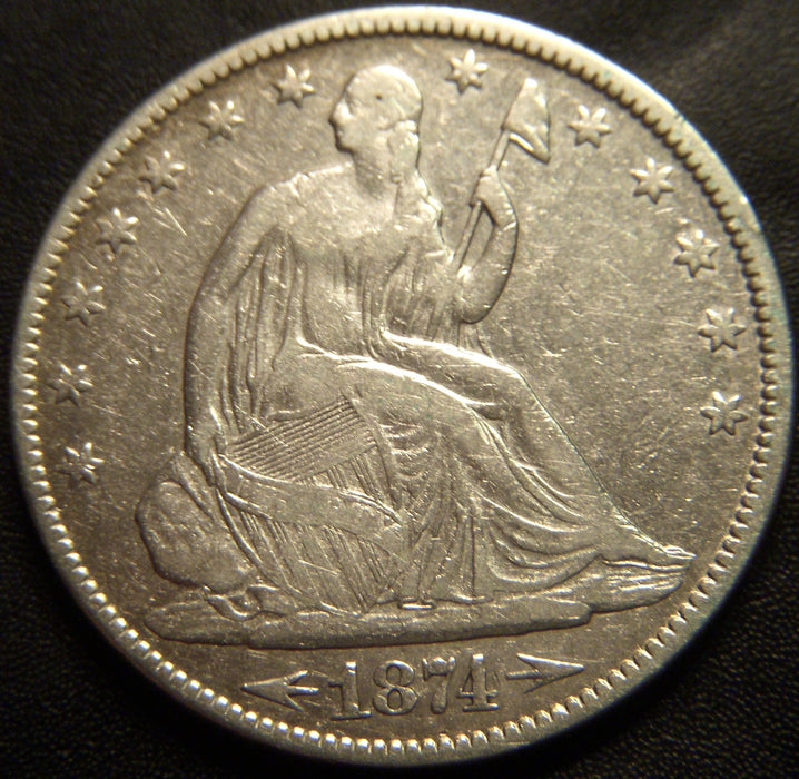 1874 Half Dollar - Very Good