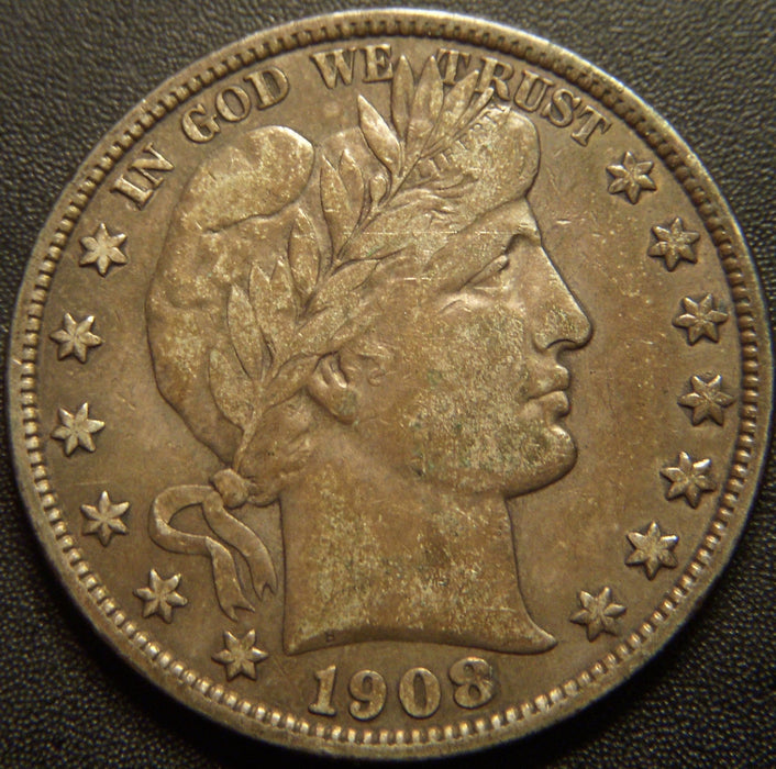 1908-D Barber Half Dollar - Very Fine