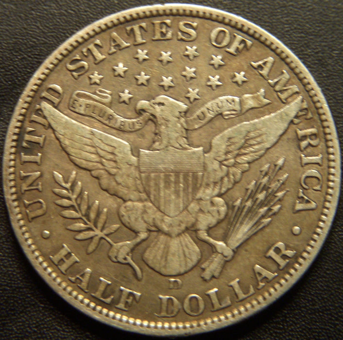 1908-D Barber Half Dollar - Very Fine