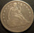 1873 Seated Dollar - Fine