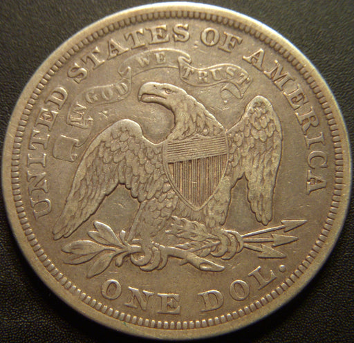 1873 Seated Dollar - Fine