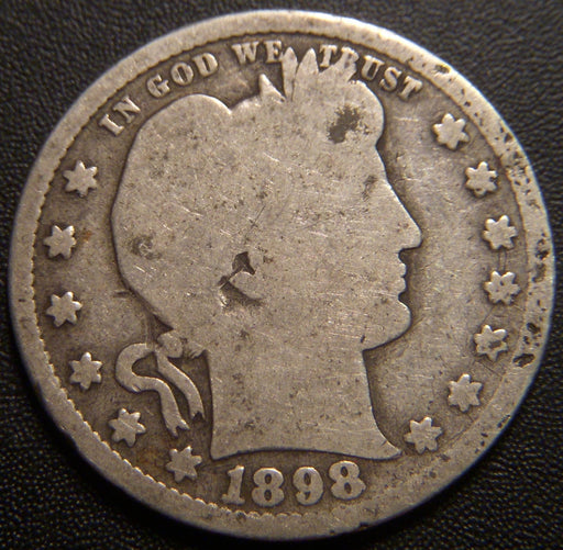 1898-S Barber Quarter - Good