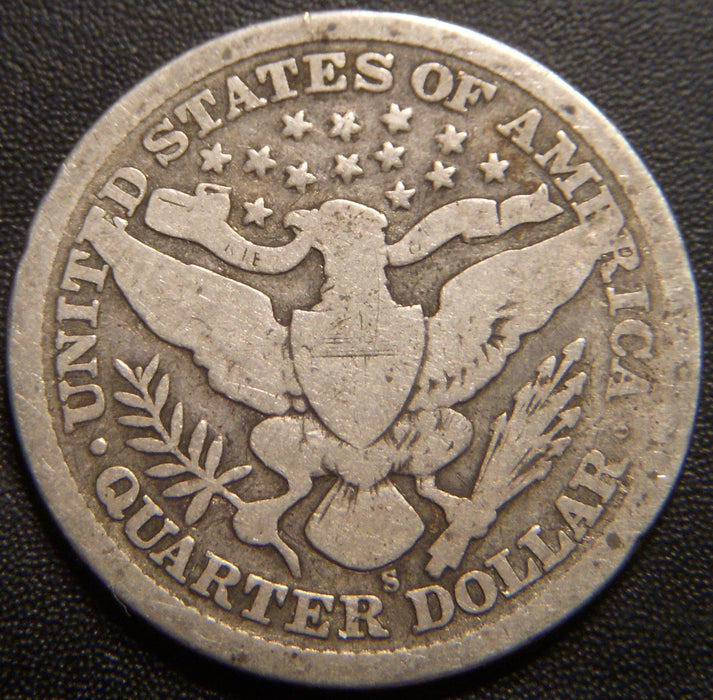 1898-S Barber Quarter - Good