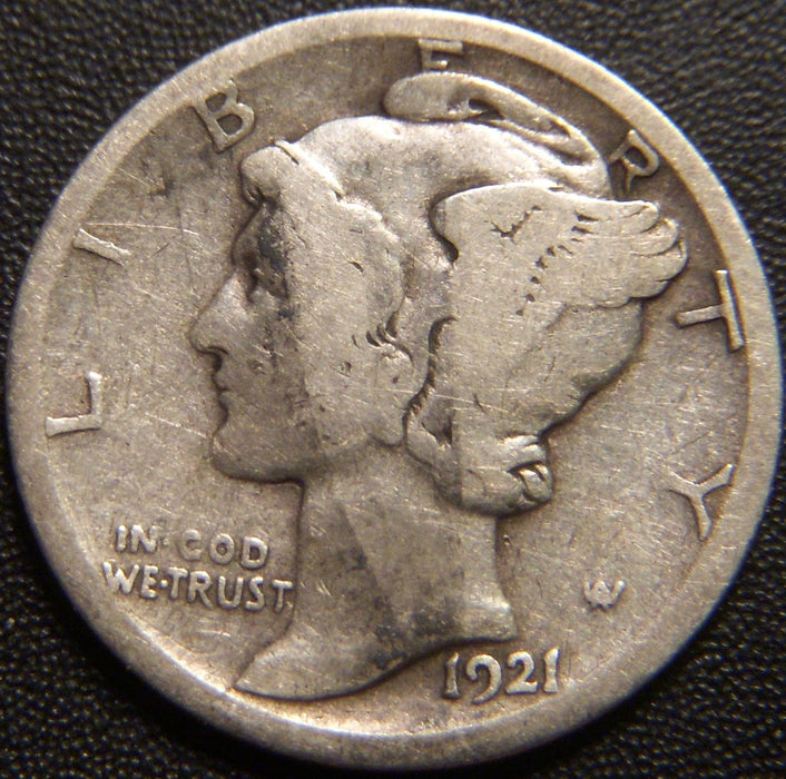 1921-D Mercury Dime - Good