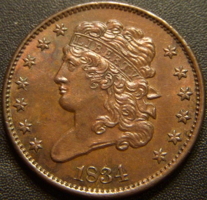 1834 Half Cent - AU