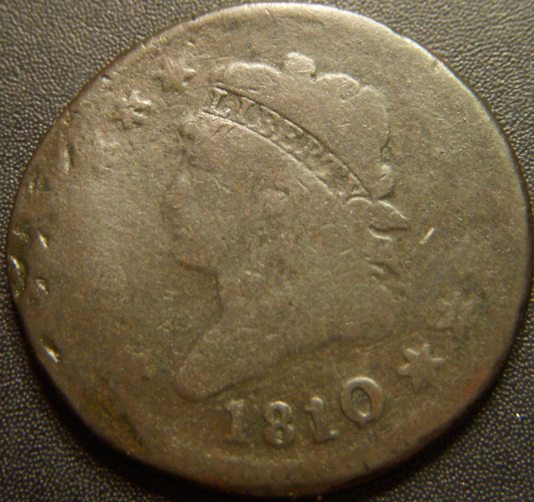 1810 Large Cent - About Good