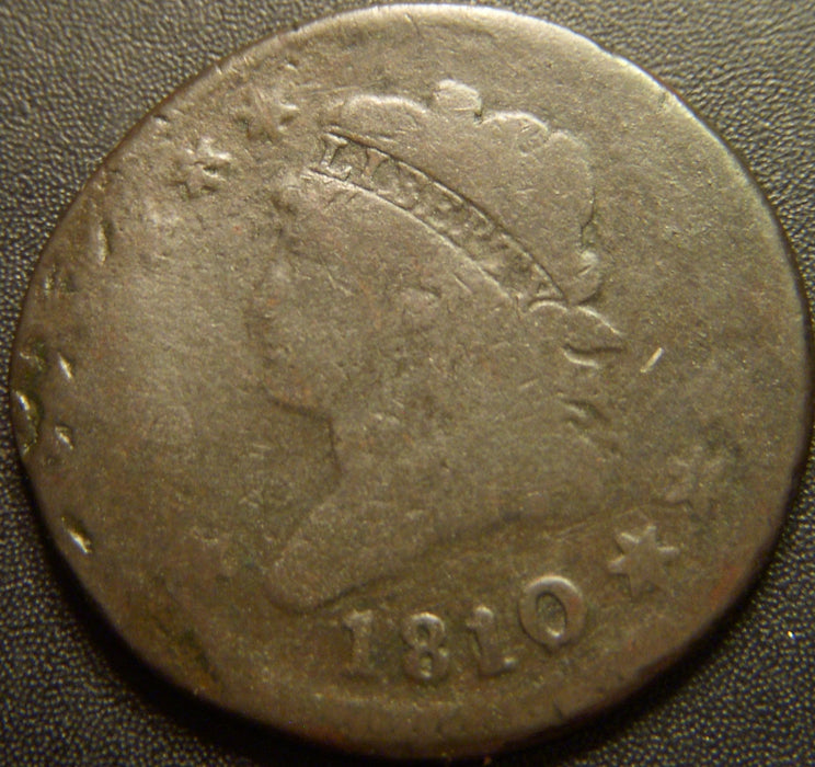 1810 Large Cent - About Good