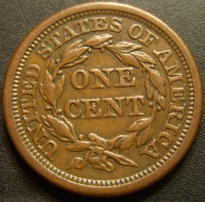1856 Large Cent - Slanted 5 Extra Fine