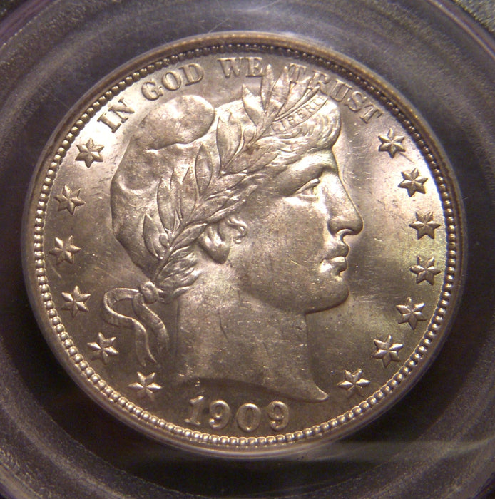 1909 Barber Half Dollar - PCGS AU58