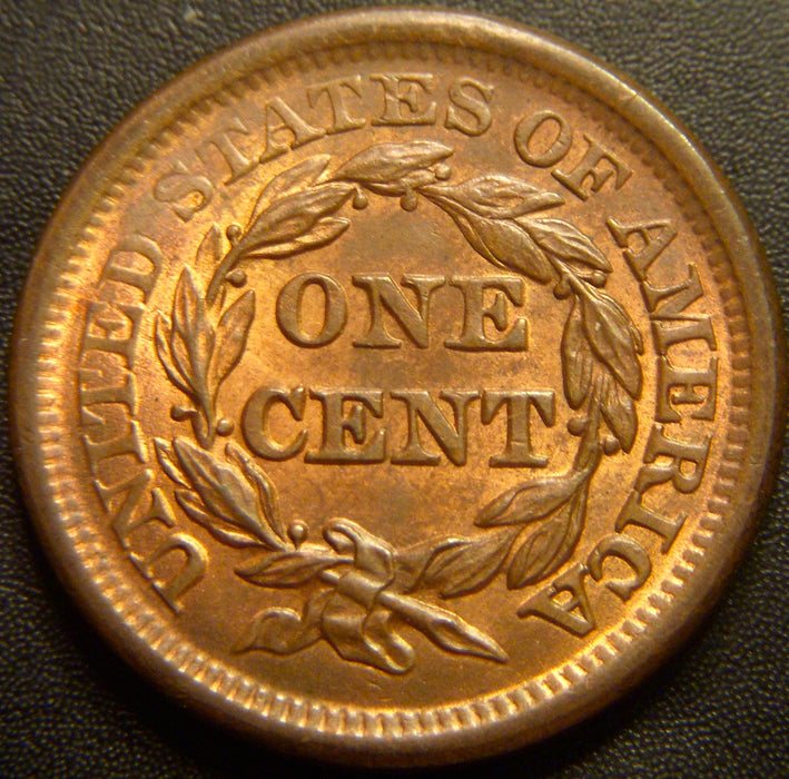 1857 Large Cent - Large Date AU