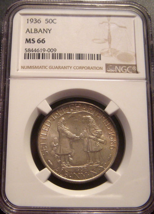 1936 Albany Half Dollar - NGC MS66