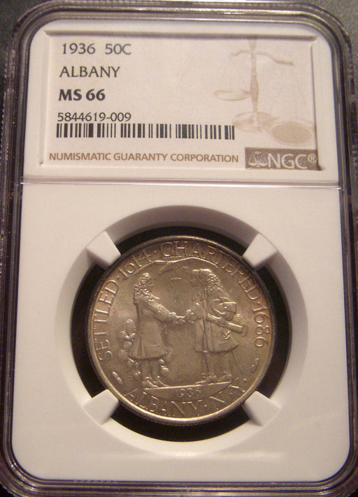 1936 Albany Half Dollar - NGC MS66
