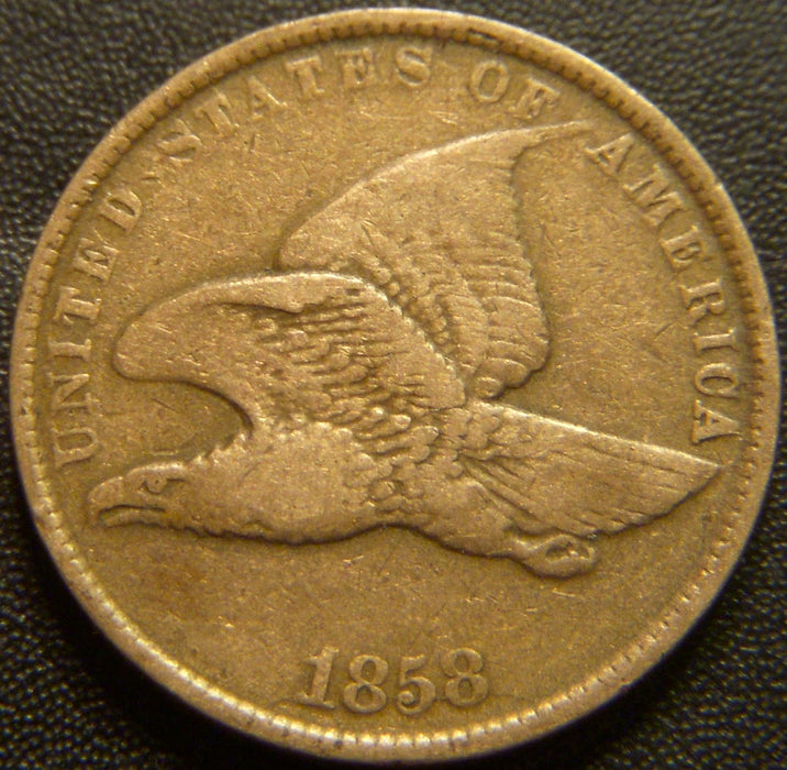 1858 Flying Eagle Cent - Small Letter Fine