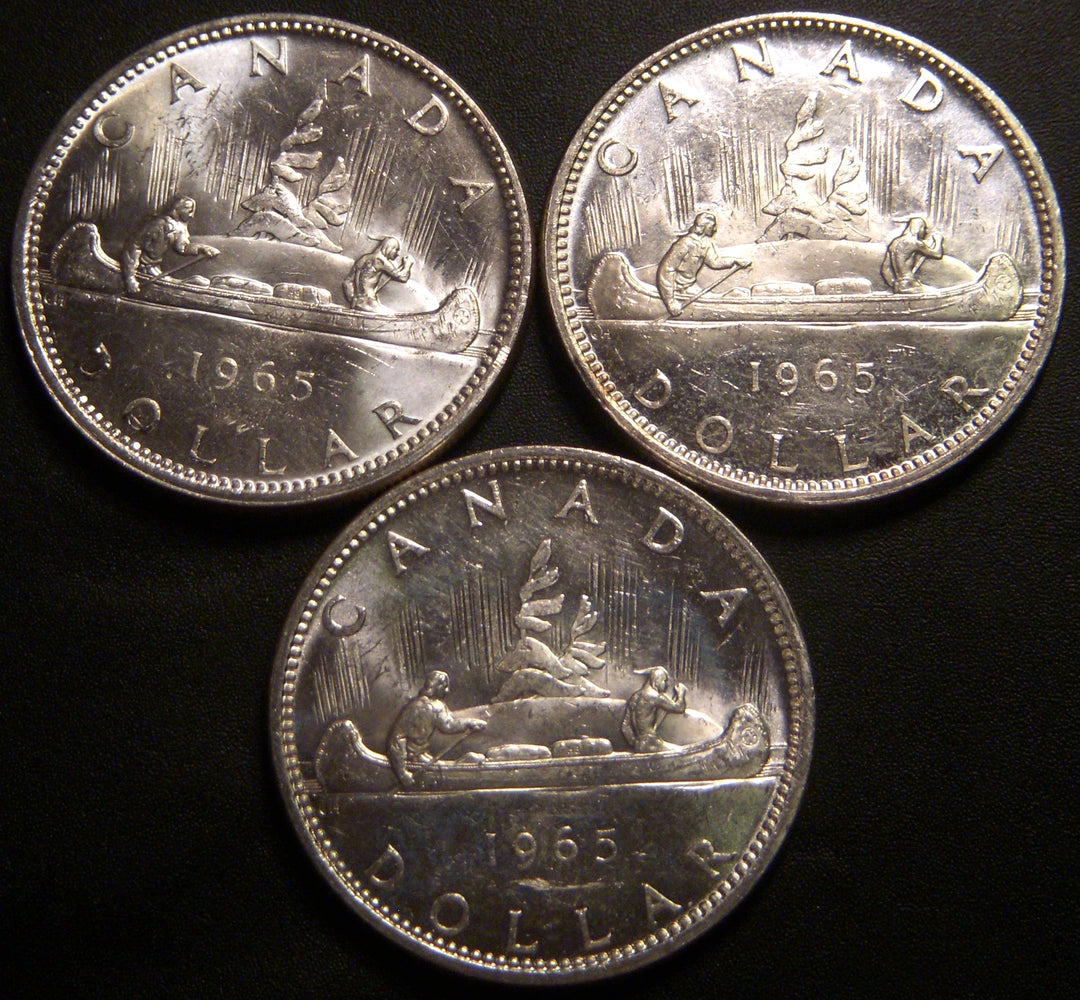 1965 Canadian Silver Dollar - Uncirculated