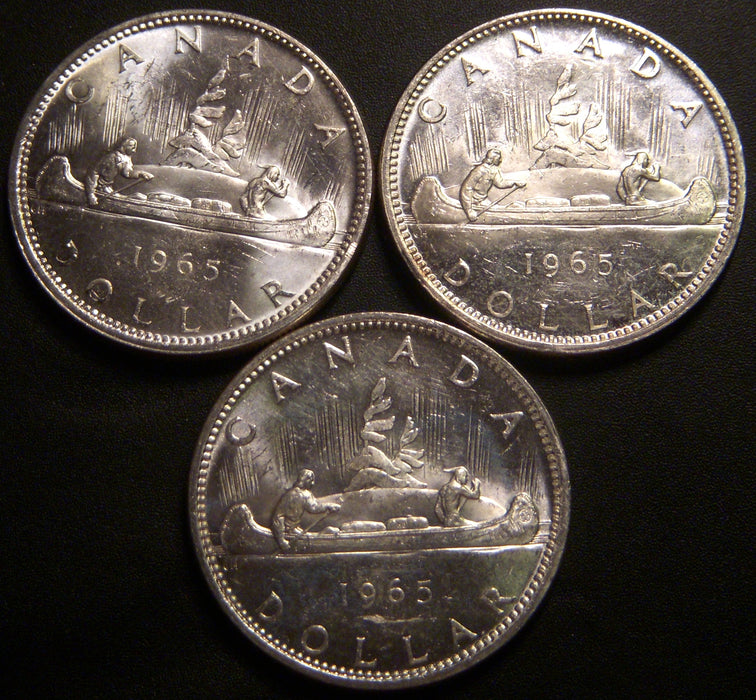 1965 Canadian Silver Dollar - Uncirculated