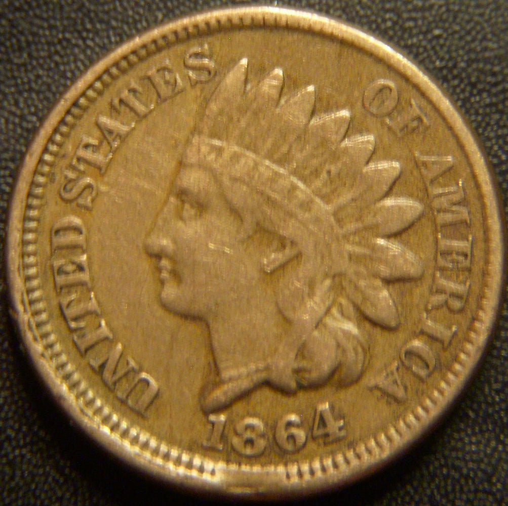 1864 Indian Head Cent - Copper Nickel Fine