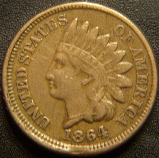 1864 Indian Head Cent - Copper Nickel Fine