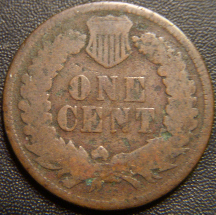 1873 Indian Head Cent - Open 3 Good