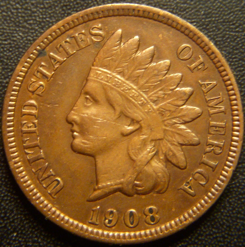 1908-S Indian Head Cent - Very Fine Details