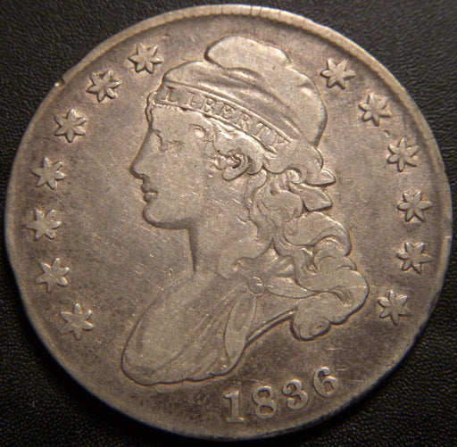 1836 Bust Half Dollar - Letter Edge Fine