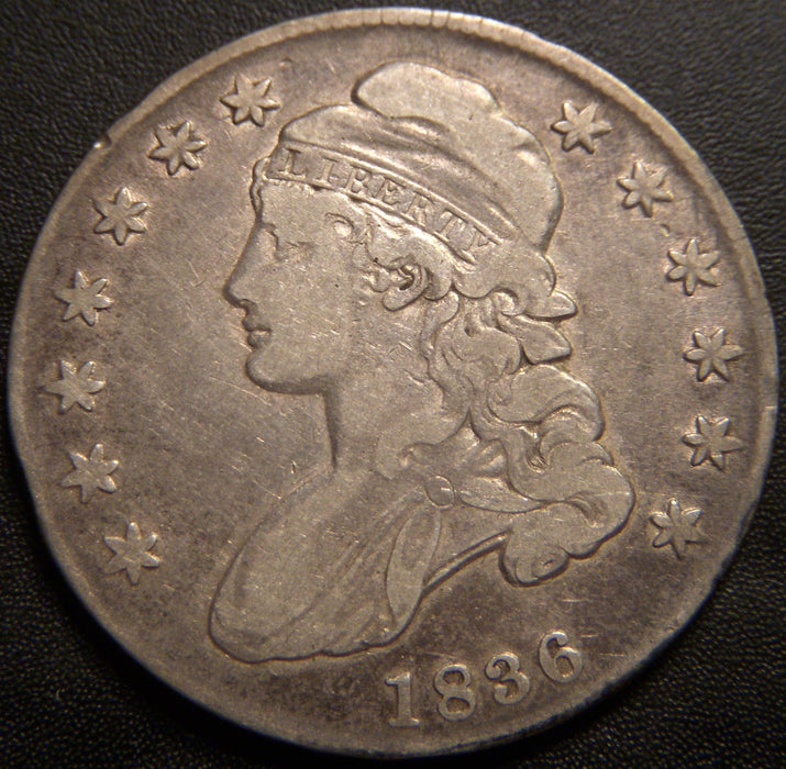 1836 Bust Half Dollar - Letter Edge Fine