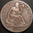 1859 Seated Half Dollar - Fine