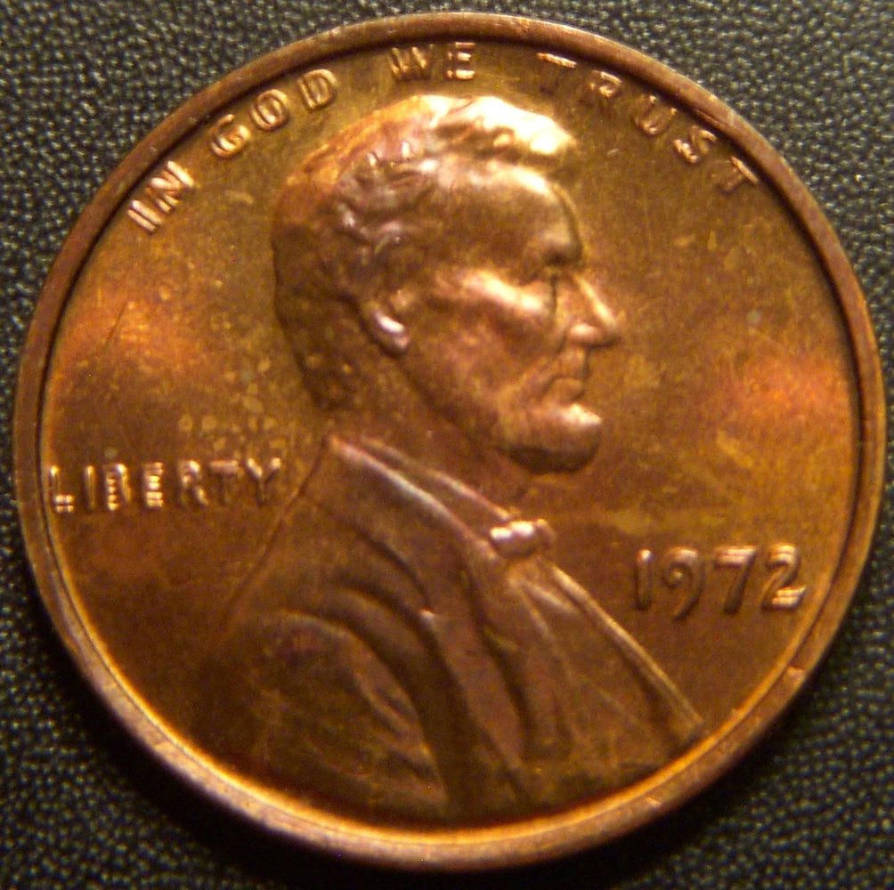 1972/72 Lincoln Cent - Double Die AU