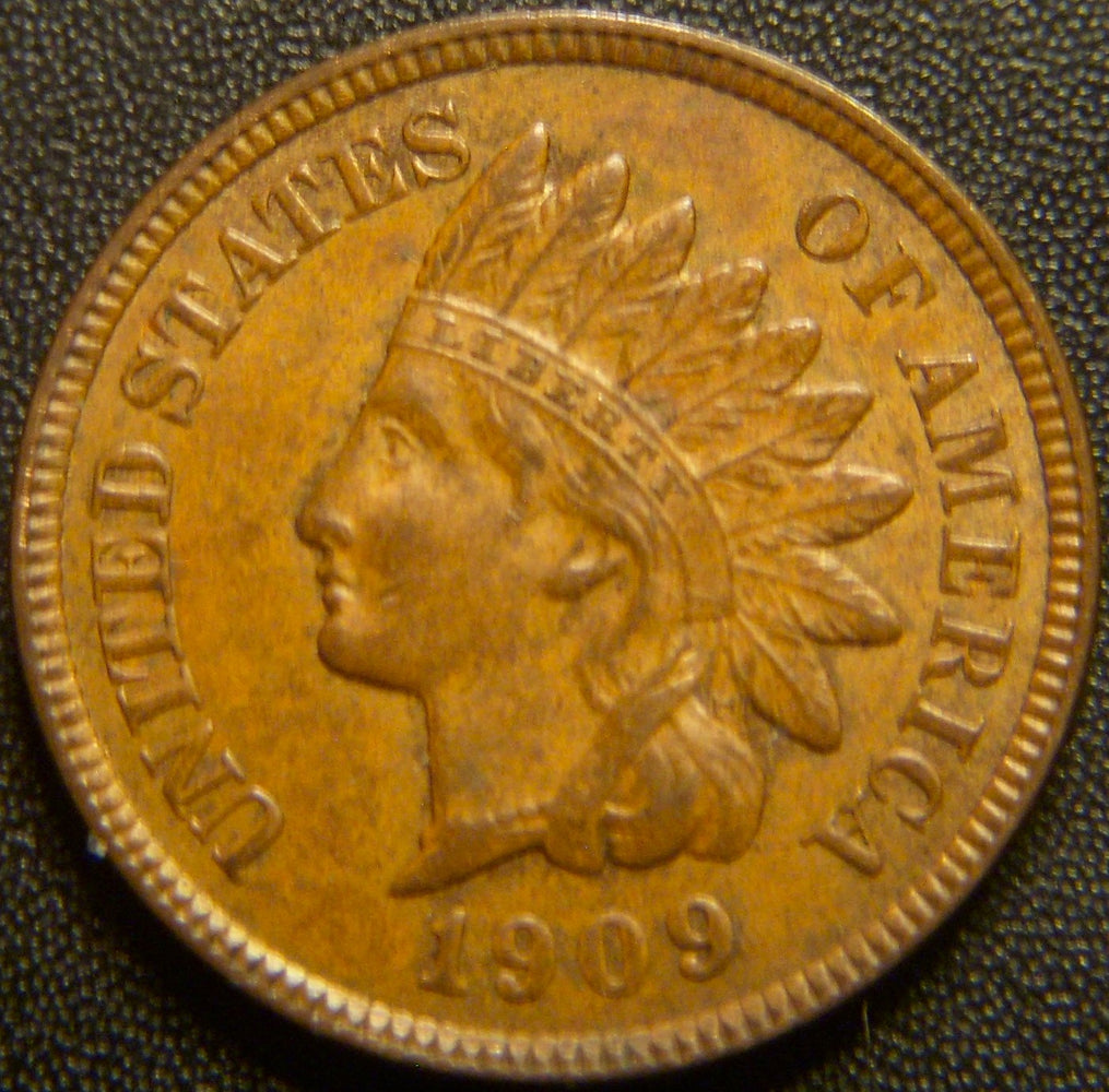 1909 Indian Head Cent - AU
