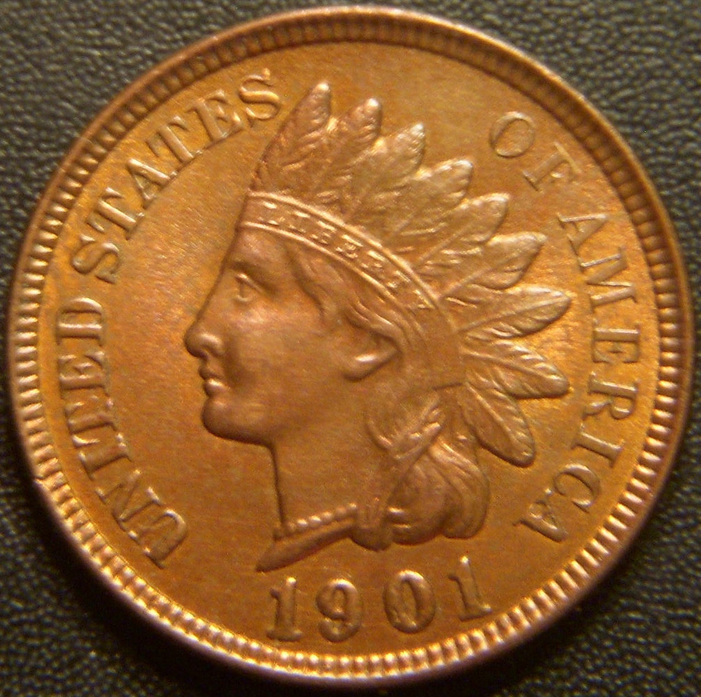 1901 Indian Head Cent - AU