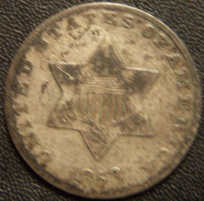 1853 Silver Three Cent - Good