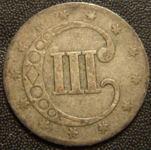 1851 Silver Three Cent - Good