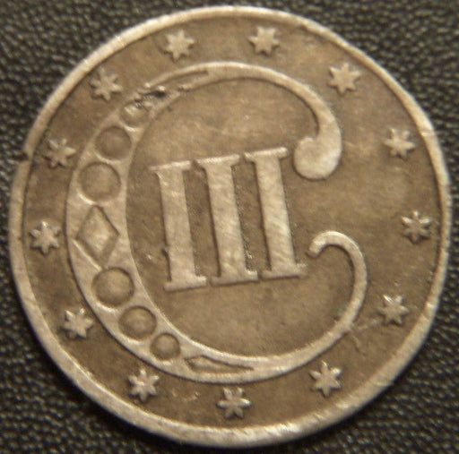 1853 Silver Three Cent - Very Good