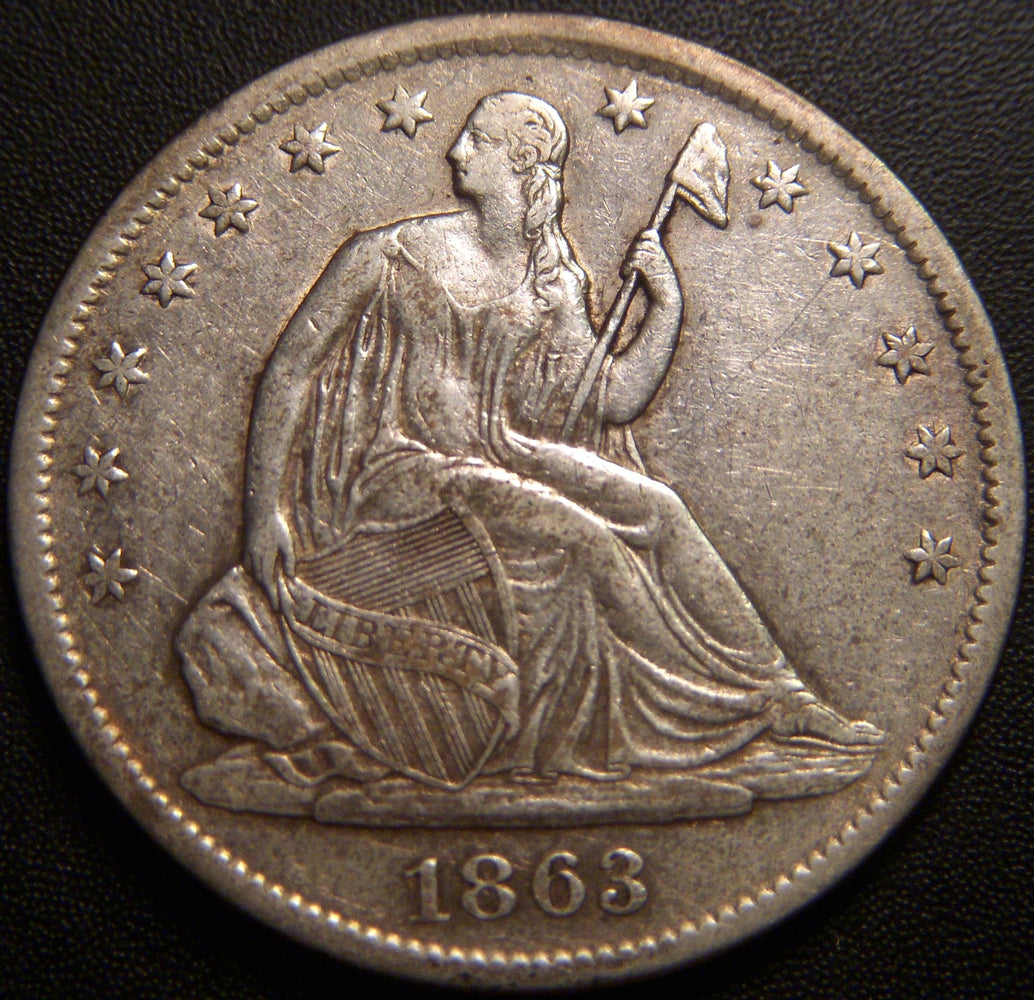 1863-S Seated Half Dollar - Extra Fine