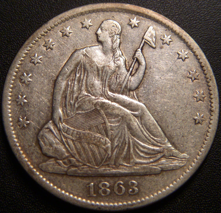 1863-S Seated Half Dollar - Extra Fine