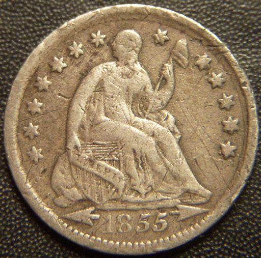 1855 Seated Half Dime - Fine