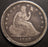 1838 Seated Quarter - Very Good