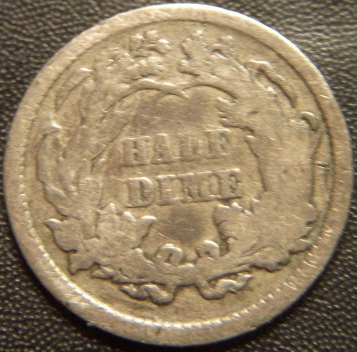 1860 Seated Half Dime - Good