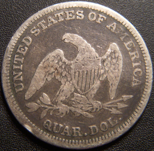 1838 Seated Quarter - Very Good
