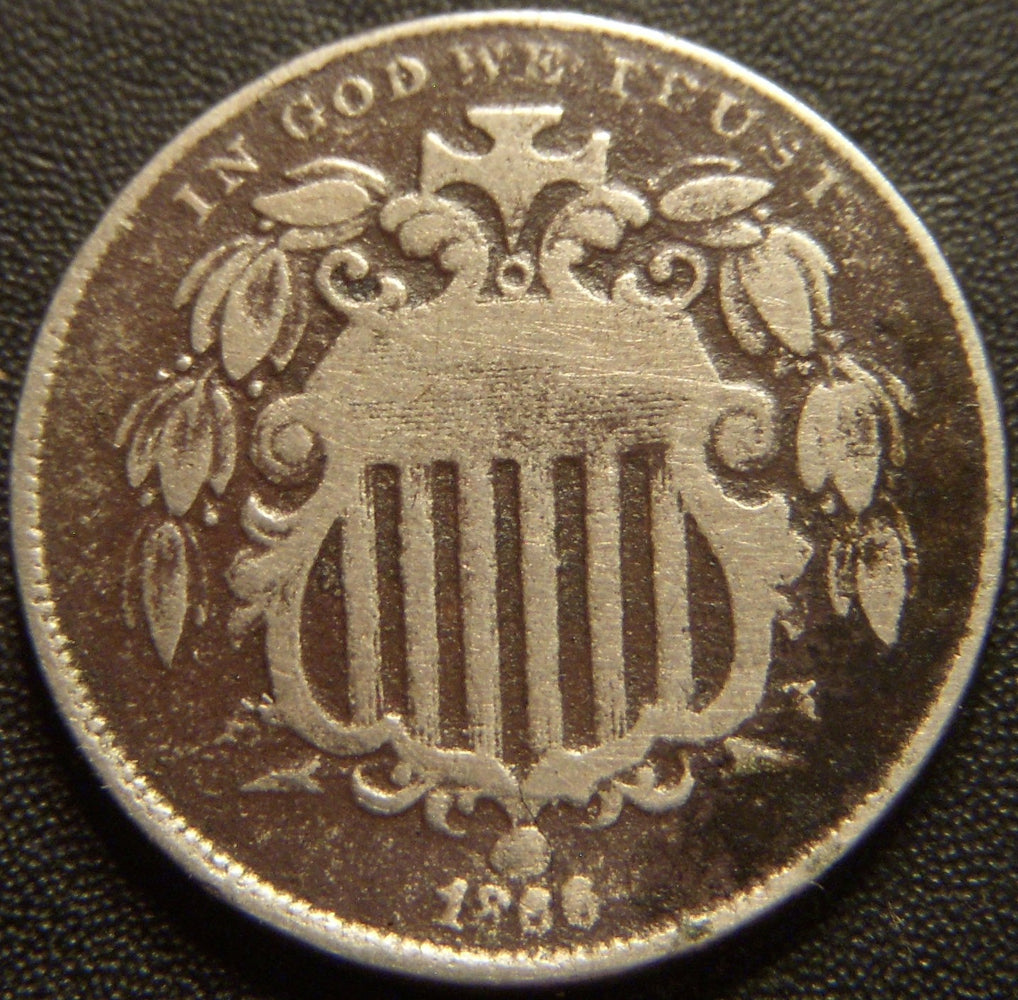1866 Shield Nickel - Very Good