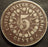 1866 Shield Nickel - Very Good