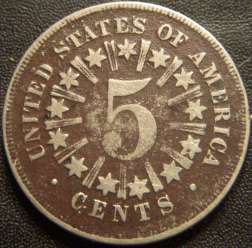 1866 Shield Nickel - Very Good
