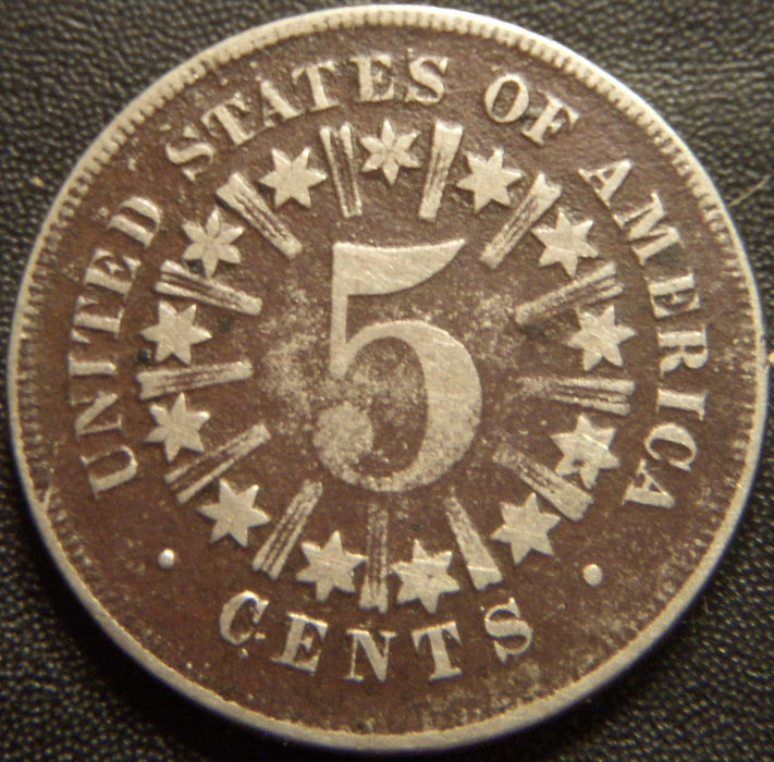 1866 Shield Nickel - Very Good