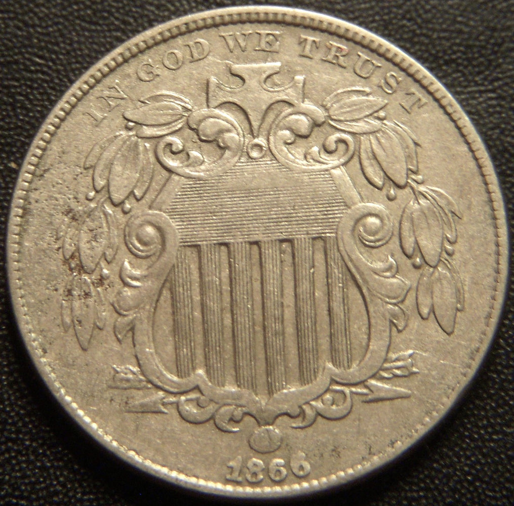 1866 Shield Nickel - Very Fine