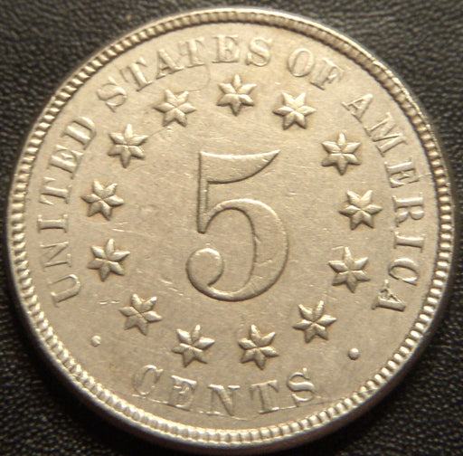 1870 Shield Nickel - AU