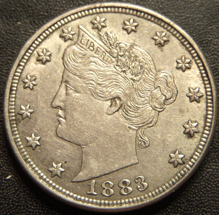 1883 Liberty Nickel - No CENT AU