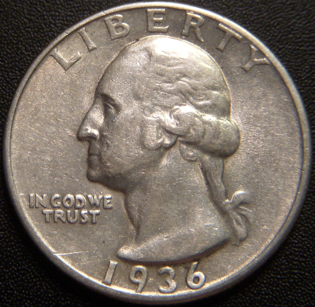 1936 Washington Quarter - AU