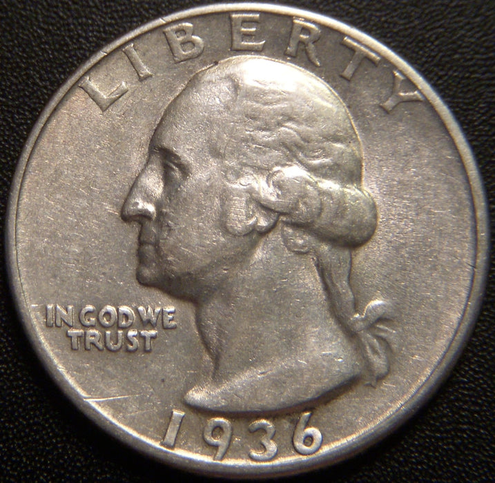 1936 Washington Quarter - AU